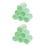 GUBB Hair Rollers For Hair Curling | Self Grip Holding Jumbo Hair Rollers | Rollers for Hair - Hair Rollers for Large Hair | Hair Rollers with Clips| 12 Large Hair Curlers - Green