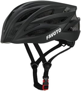 Favoto Bike Helmet for Adults Lightweight - CPSC Certified Mountain Road Bicycle Helmets Adjustable Fit for Men Women, Matte Black