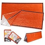 Bramble - 2 Pack Premium Emergency Thermal Survival Bivvy Bags, Waterproof Sleeping Bag Covers for Camping & Hiking