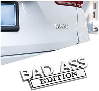 Car Bad Ass Edition Emblem, 3D Fender Badge Decal Car Sticker with 3M Adhesive, Auto Accessories for Tailgate Front Grille Hood Trunk, Car Replacement Compatible with Motorcycle SUV Truck