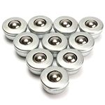 MASUNN 10pcs 8mm Diameter Ball Metal Transfer Bearing Unit Conveyor Roller CY-8H Ball Bearing