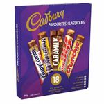 Cadbury Favourites 18 Full Size Chocolate Bars 2.1lbs (Canadian Product)