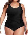 Daci Women Black Plus Size One Piec