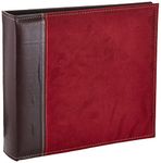 Pioneer Photo Albums 12 x 12-Inch 3-Ring Faux Suede Cover Scrapbook Binder, Burgundy