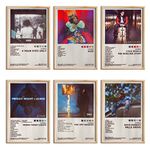 ManRule J COLE Poster Set of 6 Album Cover Posters 8 by 12 inch Music Posters for Room Aesthetic Canvas Wall Art for Teens Room Decor UNFRAMED (J.COLE)