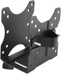 ICY BOX Mini PC Stand (Intel NUC, Mac Mini etc.), Up to 5kg, Monitor Stand or VESA Mount, Variable Width, Steel, Black, IB-MSA102-VM