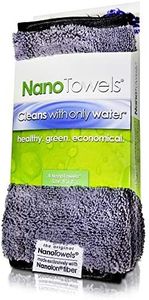 Life Miracle Nano Towels Minis - Amazing Eco Fabric That Cleans Virtually Any Surface with Only Water. Travel Size. No More Paper Towels Or Toxic Chemicals. 4-Pack (8x8, Grey)