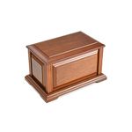 WEVOIRD Handcrafted Extra Large Wooden Funeral Cremation Urn Box and Casket for Human Ashes Adult Burial Urns for Men up to 320lbs