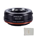 PHOLSY Lens Mount Adapter for Minolta Rokkor MD/MC/SR Lens Compatible with Minolta MD to Canon RF Mount Camera Body EOS R8, R50, R6 Mark II, R7, R10, R3, R5, EOS R5C, EOS R6, EOS R, EOS RP