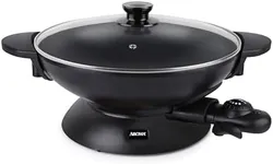 Aroma Housewares AEW-307 Electric Wok, 5 Qt, Black.
