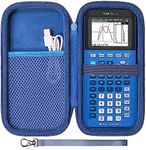 LTGEM EVA Hard Case Compatible with Texas Instruments TI-84 Plus CE/TI-84 Plus/TI-Nspire CX II CAS/TI-Nspire CX II/TI-83 Plus/TI-89 Titanium/TI-85 / TI-87 Color Graphing Calculator, Navy Blue