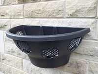 Grace nnvg Plantopia 2 Pack 50cm Easy to Assemble Hanging Basket - Black