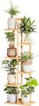 Snazzy Plant Stand Indoor, 6 Tier 7 Potted Bamboo Plant Stands for Indoor Plants, Corner Plant Stand, Tiered Plant Stands, Plant Shelf For Indoor, Planter Holder for Multiple Plants Indoor Tall