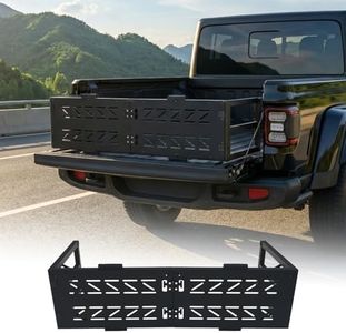 Tecbaba Tailgate Extender Compatible with 2020-2026 Jeep Gladiator Multi-Function Tailgate Extension Adjustable Multi-Use Tailgate Solution All Weather for 2025 Gladiator Accessories