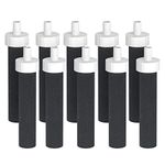 AQUA CREST Water Bottle Filter, Replacement for Brita® BB06, Brita Hard Sided, Stainless Steel and Plastic Bottle Filter, 10 Count
