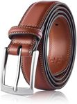 MILORDE Men Genuine Leather Belt wi