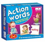 Creative's Action Words | Learn verbs in an Easy N Fun Way | Increase Vocabulary|Match Simple Actions with Correct Word Cards | Learning & Educational | Learning Games for Preschool | for Ages 4 & up