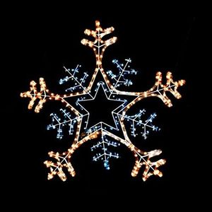 Christmas Snowflake Rope Light Fairy LED Lights for Holiday New Year Wedding Party Indoor Outdoor Xmas Decoration