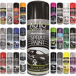 Classic Signature - 1 x Auto Extreme Black Matt Spray Paint 400ml, Professional Quality, Perfect Finish for Cars, Bikes,Vans, Metal, Wood