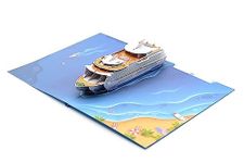 3D Pop Up Cruise Card for Holiday, Handmade Card, Souvenir, Birthday Card, Card for Him/Her, Beach, Bon Voyage, Vacation, Retirement