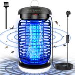 Bug Zapper, 4200V Insect Pest Fly Killer, 15W Electric Mosquito Zapper for Indoor and Outdoor, Waterproof Outdoor & Indoor Mosquito Killer Lamp for Flying Insect Control