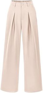 BTFBM Women High Waist Casual Wide Leg Long Palazzo Pants