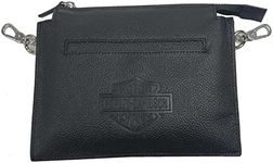 Harley-Davidson Women's Vixen Bar & Shield Leather Hip Bag w/Strap - Black