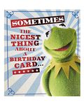 UK Greetings Disney The Muppets Birthday Card For Him/Male/Friend With Envelope - Kermit Design