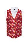 Dobell Mens Red Happy Santa Claus Christmas Waistcoat Regular Fit-4XL (58-60in)