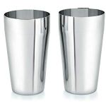 Marwall Stainless Steel Set Of 2 Classy Mocktail/Lassi Glasses Large, 750 Milliliter - 750 Ml