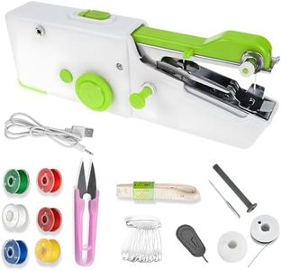 Handheld Sewing Machine, Mini Portable Electric Sewing Machine with USB Cable for Beginners Adult, for Beginners, Suitable for Clothing, Curtains, DIY Home Travel