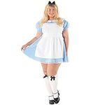 Fun Shack Alice Costume Adult Women, Alice Dress, Book Character Costumes Adult, World Book Day Fancy Dress, Small