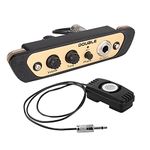 Musical Pickup, CJ01L Cajon Box Drum Preamp Pickup Musical Instrument Pickup with Mic 1/4 Inch Jack