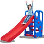 GoodLuck Baybee Super Senior Baby Slide for Kids & Babies Slide | Garden and School Toy Home Slides Indoor/Outdoor Slider for Childrens (Super_Blue/Red) (Blue)