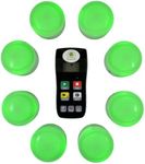 Trebisky Wireless Buzzer System for Game Show 8 Players Jeopardy Quiz Bowl Answer Buzzer w/ Light, Sound for Classroom Educational Learning Family Feud Adult Trivia Game Night Lockout,Back to School