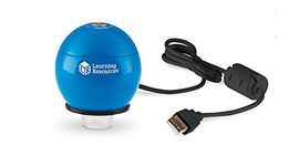 Learning Resources Zoomy 2.0 Handheld Digital Microscope, computer, projector, or interactive whiteboard accessories, Blue, Ages 4+