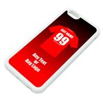 Personalised Gift - Rotherham United iPhone 6 / 6s Case (White, Football Club Design Theme) - Any Name/Message on Your Unique - Apple TPU - The Millers Red Army Reds