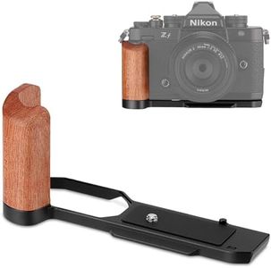 LEFTFOTO Wooden Hand Grip L Bracket for Nikon ZF Camera, with Built-in Bottom Quick Release Plate for Arca for Quickly Switch on Gimbal/Tripods/Handheld Shooting (Black)