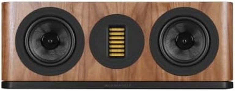Wharfedale EVO 5.C Centre Speaker – 2‑Way Bass‑Reflex Design, Dual 5″ Kevlar Woofers & AMT Tweeter, 89 dB Sensitivity, 4 Ω Impedance (Walnut)