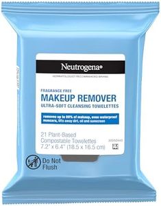 Neutrogena Makeup Remover Cleansing Towelettes, Fragrance Free, 21 ct