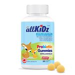 allKiDz Probiotic Gummies for Kids Children Digestive Health and Immunity Supplement, No Refrigeration Required, 80 Count