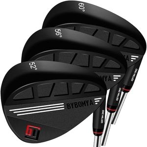 BYBOMYA Forged Golf Wedges 50° 52° 54° 56° 58° 60°Individual Or Set Lob Sand Gap Wedge, Right Handed – Full Face Grooves for Maximum Spin & Control Around the Green