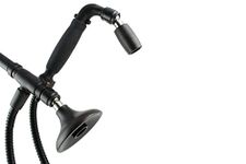 High Sierra's All Metal Shower Head/Handheld Shower Combo. Shower Head Combo with Handheld Features The Half Dome Shower Head and The Popular Handheld Shower w/Slip-Free Grip. Oil Rubbed Bronze
