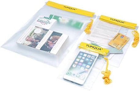 YUMQUA Clear Waterproof Bags, Water Tight Cases Pouch Dry Bags for Camera Mobile Phone Maps Pouch Kayak Military Boating Document Holder