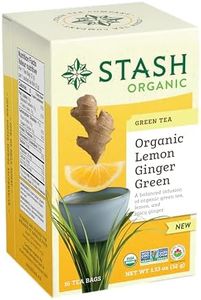 6/16 CT ORGANIC LEMON GINGER GREEN TEA