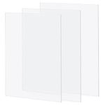 3 Pack A3 Clear Acrylic Sheets - 42 x 29 cm, Clear Plexiglass Plastic Acrylic Sheet 2mm Thick, Transparent Plastic Sheet Plexiglass Panels for Decoration, Display, Picture Frame, Painting