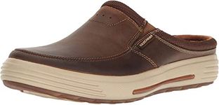 Skechers USA Men's Porter Vamen Slip-on Loafer, Brown, 9.5 M US