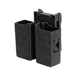 BOOSTEADY Double Magazine Holster, Universal Magazine Holder for 9mm/.40 Dual Stack Mag, Magazine Pouch with Belt Clip