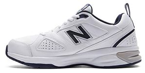 New Balance Men's 624 Fitness Shoes, White White Navy Wn4, 9.5 UK X-Wide