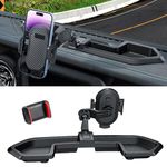 DIAMOOKY Phone Mount for 2023 2022 2021 2020 2019 Jeep Wrangler 4XE Accessories Multi-Mount Phone Holder Dash System Kit w/Storage Tray (Only for Wrangler 4XE)